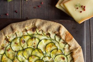 tarte rustique aux courgettes