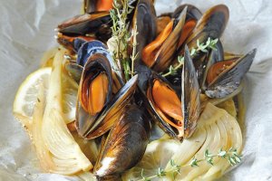 moules en papillotes