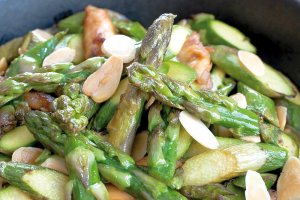 wok d'asperges vertes