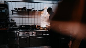 dark kitchen