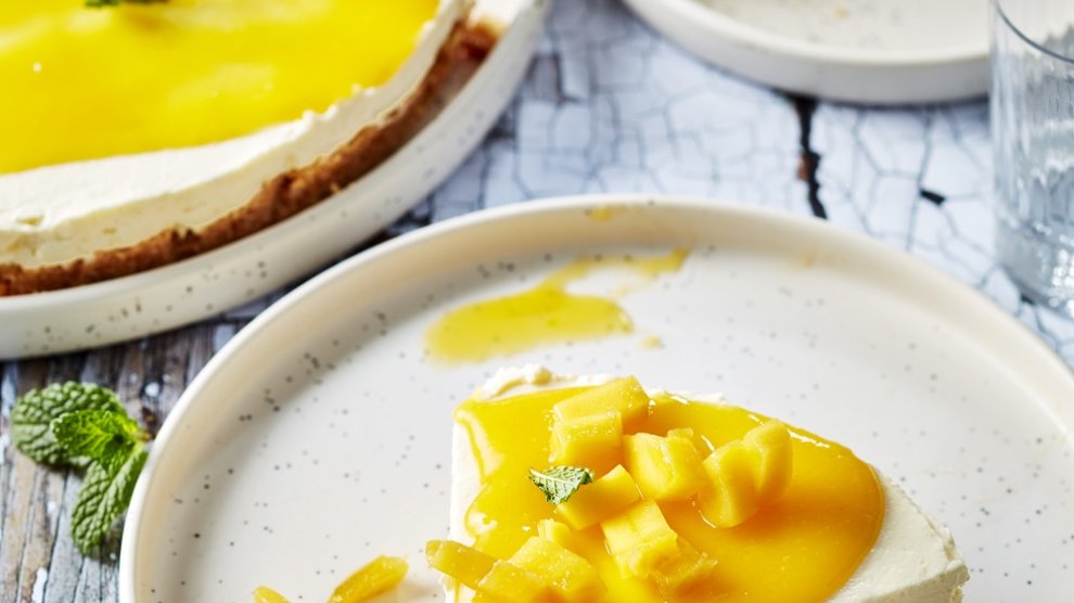 cheesecake à la mangue