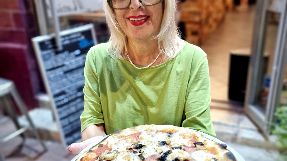 Pizza sans gluten servie au Bistrot Vénitien à Marseille