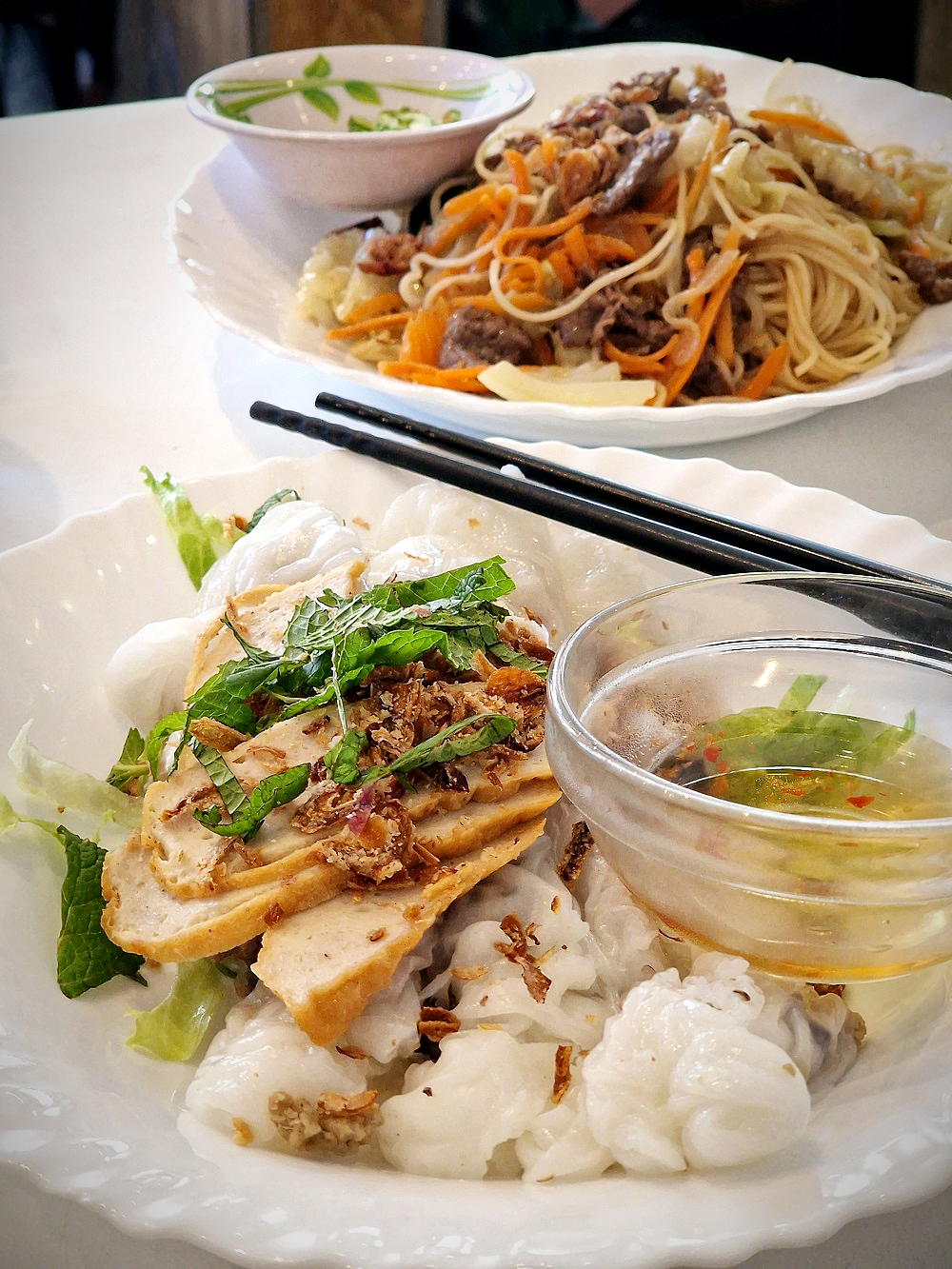 Un déjeuner servi chez Nguyen-Hoang