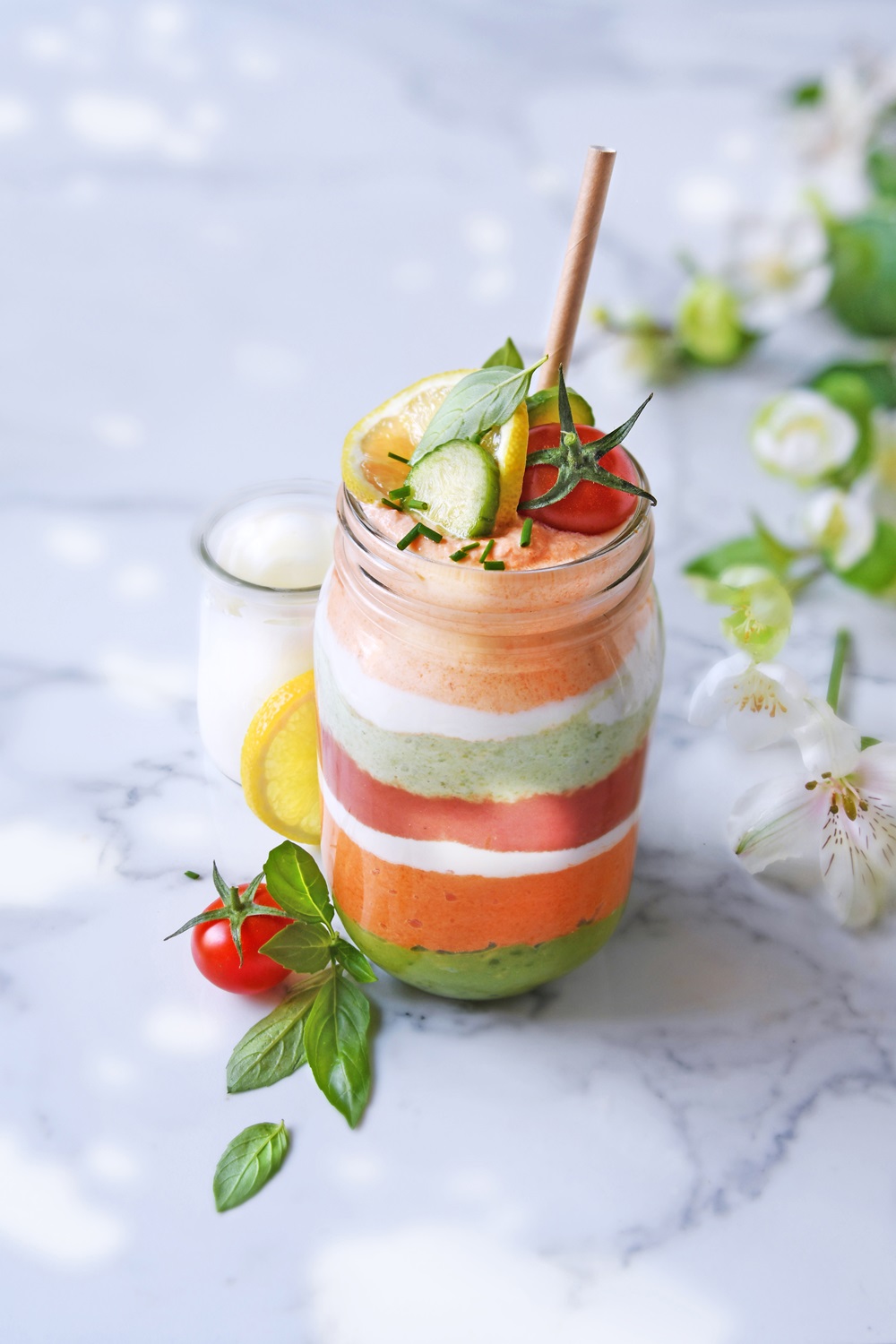 Smoothie d'été aux légumes du marché