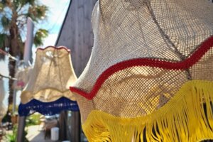 Le Marais plage à Hyères, les abat-jour boboboom