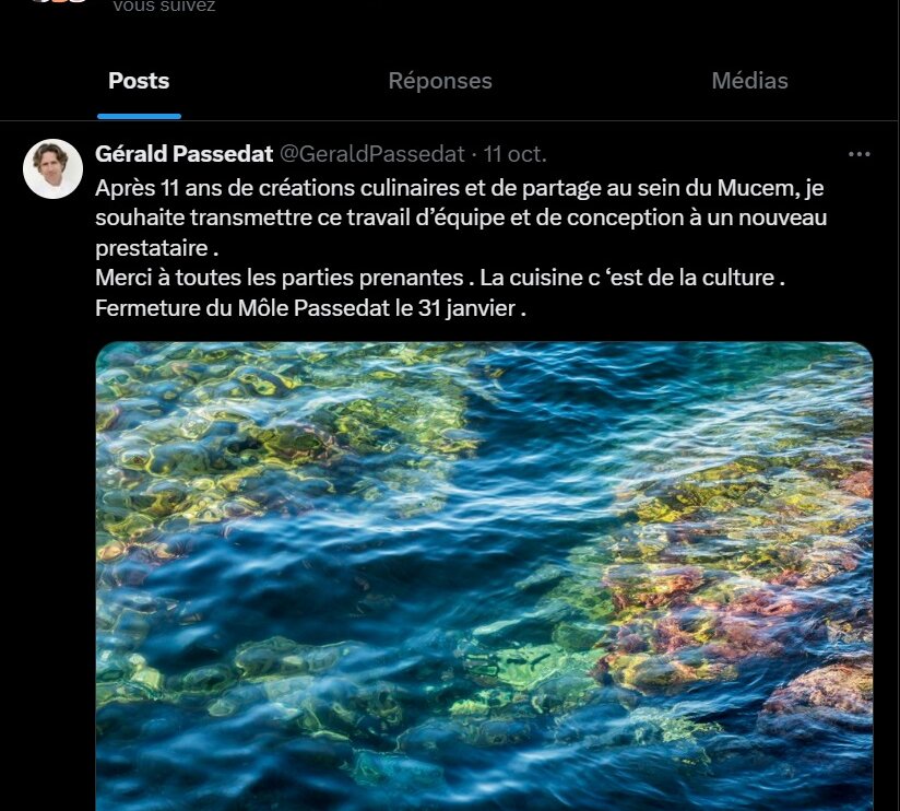 Gérald Passédat quitte le MuCem