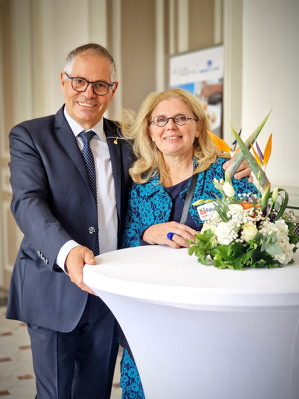 Richard Lepage et Fabienne Verdureau au palais du Pharo