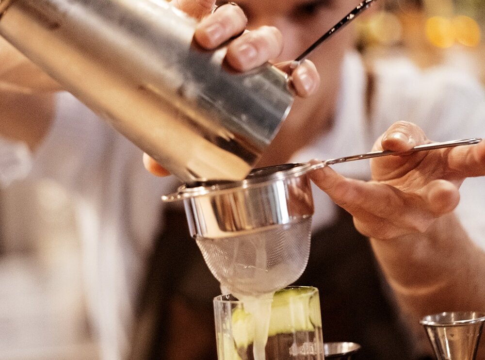 Shaker et ambiance cocktails chez Pépère